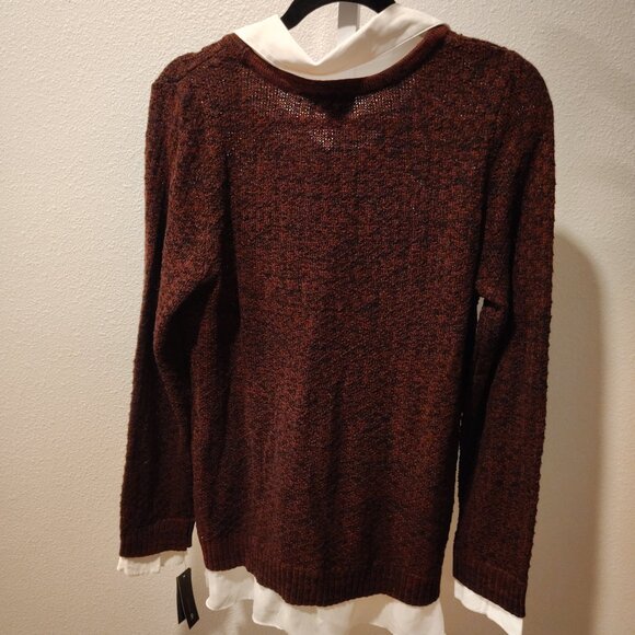 AB Studio Women's Layered Sweater Shirt Size XL NWT - Picture 12 of 12